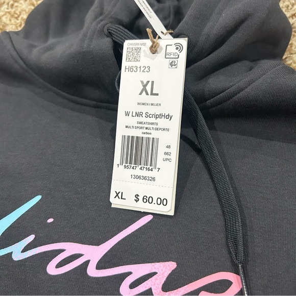 Adidas Women’s Multi Sport Sweatshirt Hooded NWT Size XL - Picture 2 of 2